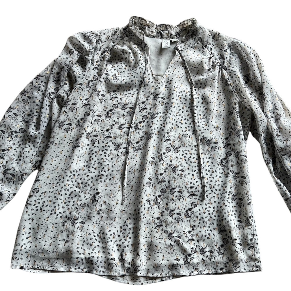 JOIE Oversized Floral Blouse • LG